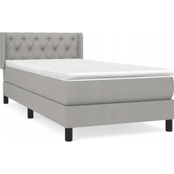 Postel Jednolůžková dřevěná postel VidaXL 80x200 cm, odstíny šedé