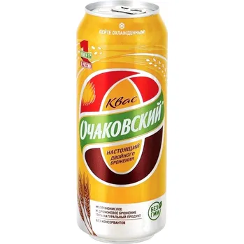 Limonáda Kvas Očakovskij plechovka 0,5L