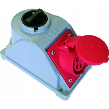 Elektrická zásuvka Elektrická Zásuvka hermetická Pce červená