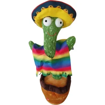 plyšák Interaktivní mluvící a zpívající kaktus s oblečením - na baterie - Chosé