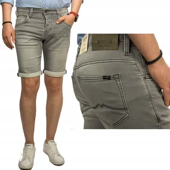 Pánské kraťasy Mustang Chicago Short L. Grey džínové kraťasy W38