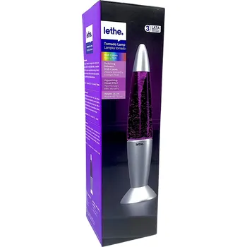 Lampička Lampička Tornado Lethe s RGB měnícími se barvami, stříbrná