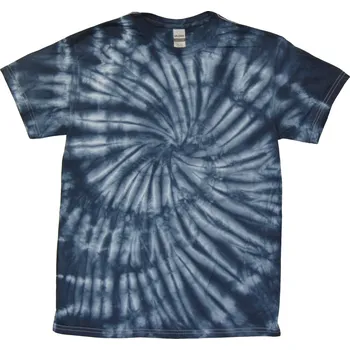 Pánské tričko Tričko unisex The Mountain batikované Hurricane - navy-modré, M