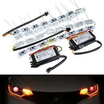 Autodoplněk Interlook LED denní svícení s ukazatelem | Samolepící Flexibilní