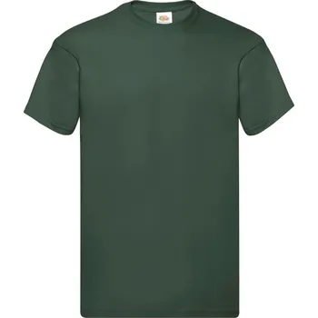 Chlapecké tričko Triko pánské Fruit of the Loom Original T - tmavě zelené, XL