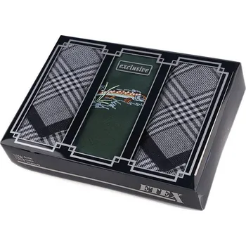 Etex M15 pánský kapesník/dárková kazeta 3 ks, štika