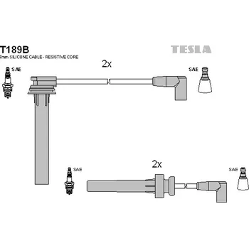 Zapalovací kabel Sada kabelů pro zapalování, T189B