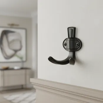 Věšák Interex design Rustikální věšák VATERLO / Černá matná