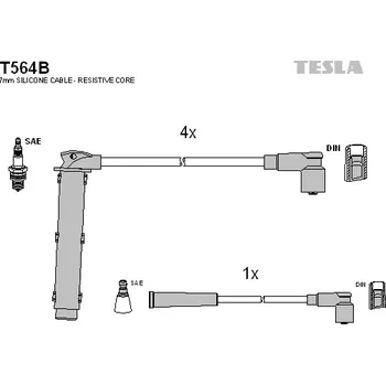 Zapalovací kabel Sada kabelů pro zapalování, T564B