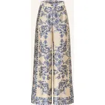 Liu Jo Dámské Saténové Kalhoty Marlene, tmavě žlutá / modrá, 38