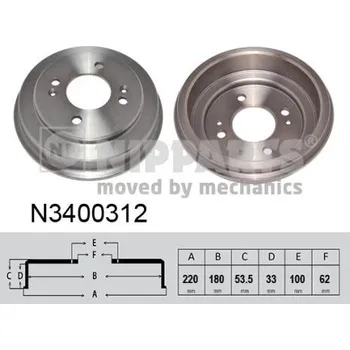 Brzdový buben Brzdový buben, N3400312