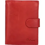 Pánská kožená červená peněženka - Delami 8703 červená