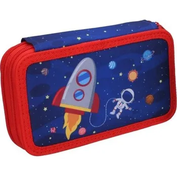 Penál Dvoupatrový penál s výbavou Vesmír