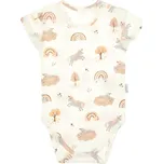 Body s krátkým rukávem, dívčí, duhové, jednorožci, ROSY, vel. 92