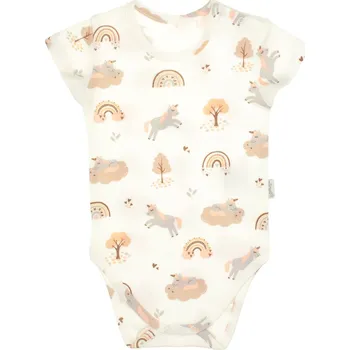 Body s krátkým rukávem, dívčí, duhové, jednorožci, ROSY, vel. 92