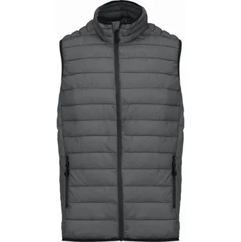 Pánské tričko Pánská vesta Kariban zateplená - tmavě šedá, 3XL