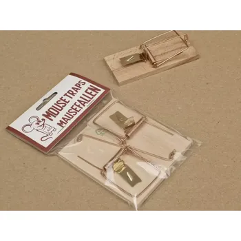 Myslivost Past na myši dřevěná 801 D/H, bal. 2 ks