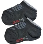 80-92-Chl. kotníkové ponožky proužek Design Socks -černá barva