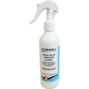 Čistič podlahy Horewell Nano čistič venkovní dlažby - koncentrát 250 ml + Dárek Nano houbička na čištění nečistot