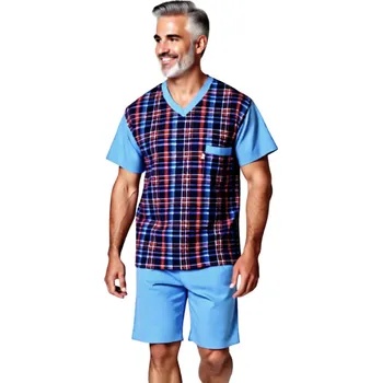 Pánské pyžamo Pánské Pyžamo Krátké FOLTÝN PK 548 Velikost: 3XL