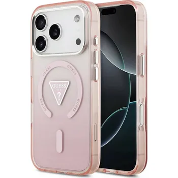 Pouzdro na mobilní telefon Guess Zadní Kryt pro Apple iPhone 17 Pro růžový