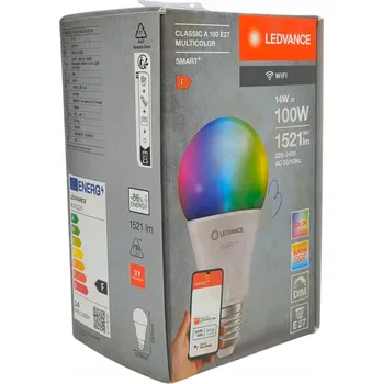 Žárovka LED žárovka LEDVANCE Smart+ RGBW WiFi E27 1521 lm 14 W