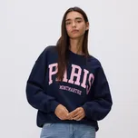 Reserved - Mikina s kapucí a vyšívaným nápisem - tmavomodrá - 691GA-59X - 691GA-59X-L