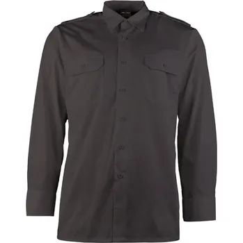 Pánská košile Košile Servis s dlouhým rukávem - černá, 3XL