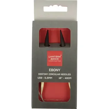 Jehlice KnitPro Lantern Moon kruhové fixní jehlice 40Cm 5,5mm (Lantern Moon’s Destiny circular knitting needles 40Cm 5,5mm)