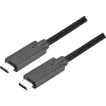 Mobilní telefon Bachmann Kabel USB-C USB 3.1 Gen2 USB-C ® zástrčka 1 m černá 918.203