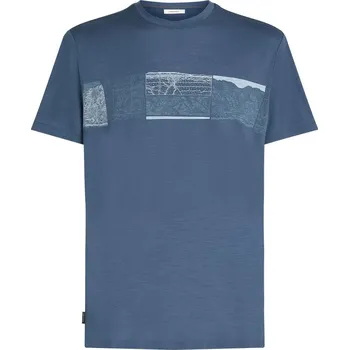 Pánská móda Pánské merino triko s krátkým rukávem ICEBREAKER Mens Mer 150 Tech Lite SS Tee Elev Line, Dawn velikost: XL