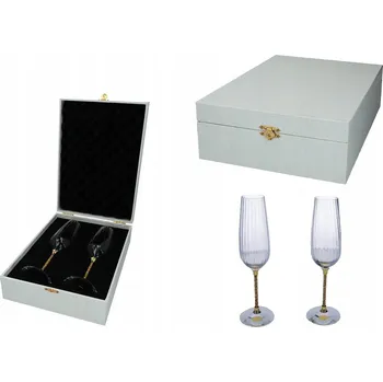 Sklenice Sada 2 sklenic na šumivé víno