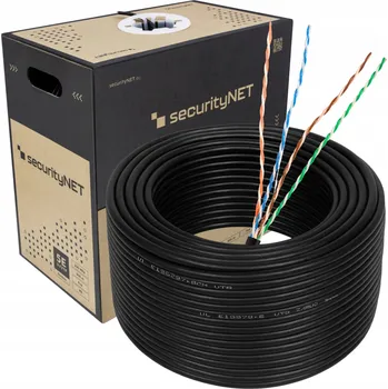 elektrický kabel Kabel telekomunikační Kulatý, zemní UTP SecurityNet 8 x 0,5