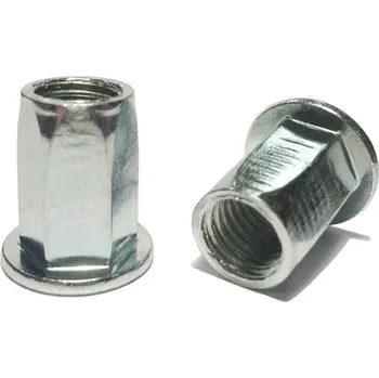 Matice St-PH-HEX-M5 0,5-3,0 fasty ocel nýtovací matice s plochou hlavou - hexagonální otevřená