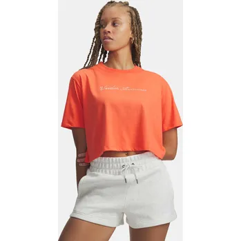 Dámské tričko Under Armour Dámské tričko UA W WM CROP SS 6010588-690 Červená XL