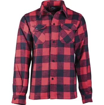 Pánská košile Košile dřevorubecká na knoflíky - červená-černá, XL