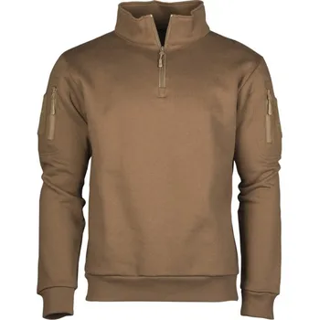 Pánská mikina Mikina Mil-Tec Tactical Sweatshirt - hnědá, S