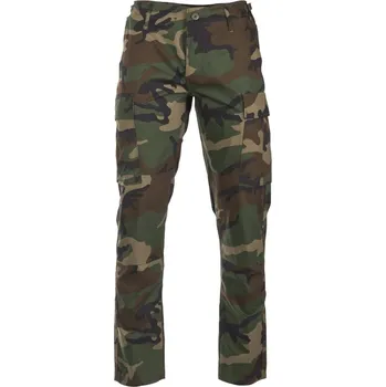 Pánské kalhoty US kalhoty Mil-Tec BDU Slim Fit - woodland, 3XL