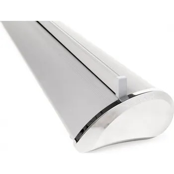 Jansen Display Roll Up banner Premium 85x220 cm, stříbrný - mechanika bez tisku