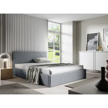 Postel Eka Čalouněná postel SARAH 120x200 cm Barva látky Trinity: (2325) Okrová, Úložný prostor: Bez úložného prostoru