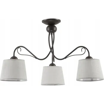 Stropní Svítidlo KAMELIA Hnědá Šedá Stínidla 3xE27 Závěsná lampa do pokoje