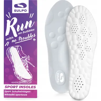 Vložka do bot Tlumiče nárazů vložky do sportovní obuvi podpora chodidla šedé L 41,5-42