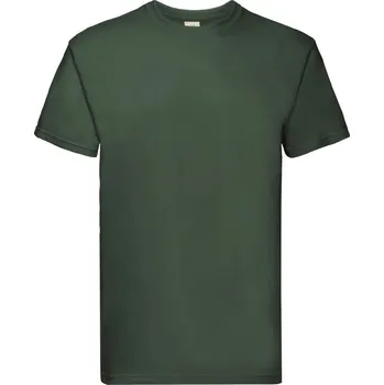 Chlapecké tričko Triko pánské Fruit of the Loom Super Premium T - tmavě zelené, S