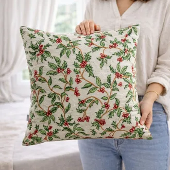 Povlak na polštářek HOMLA Povlak na polštář Sambra s cesmínou