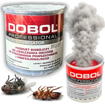 Dýmovnice proti švábům, klíšťatům, komárům, molům, mravencům, mouchám, vosám, pavoukům, blechám, štěnicím, rybenkám bomba mocny środek na muchy - 722 0,5 kg 10 ml