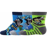 Ponožky s krtečkem Boma Krteček 3 páry (navy, modré, zelené), 14-17