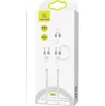 USAMS SJ403 U31 Datový Kabel Type-C - Type-C (Lightning) bílá (6958444984599)