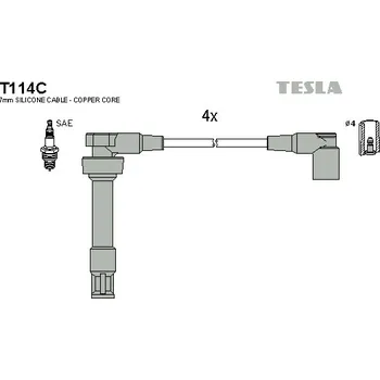 Zapalovací kabel Sada kabelů pro zapalování, T114C