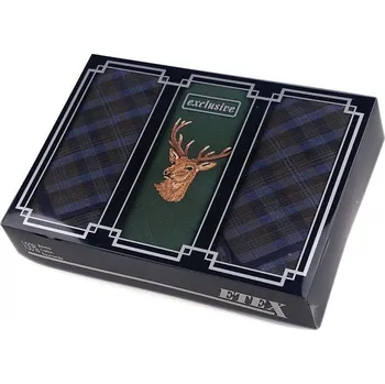 Etex M15 pánský kapesník/dárková kazeta 3 ks, jelen