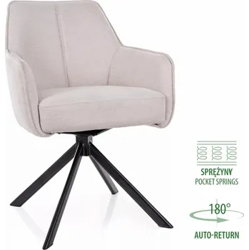 Křeslo Křeslo NOTTI brego světle béžová otočné 180°